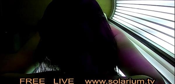  Hot Horny Girl with Big tits mastubating in Real Public Tanning Salon. Reallifecam and 20 Hidden Webcams under der Tanning Bed.